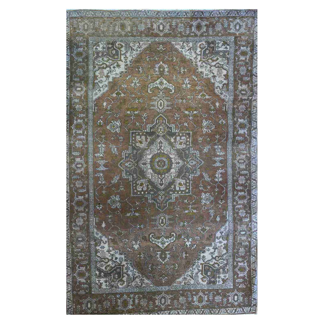 Tremendous Turkish - 1920s Antique Tribal Rug - Oriental Carpet - 4'3" x 6'8" ft.
