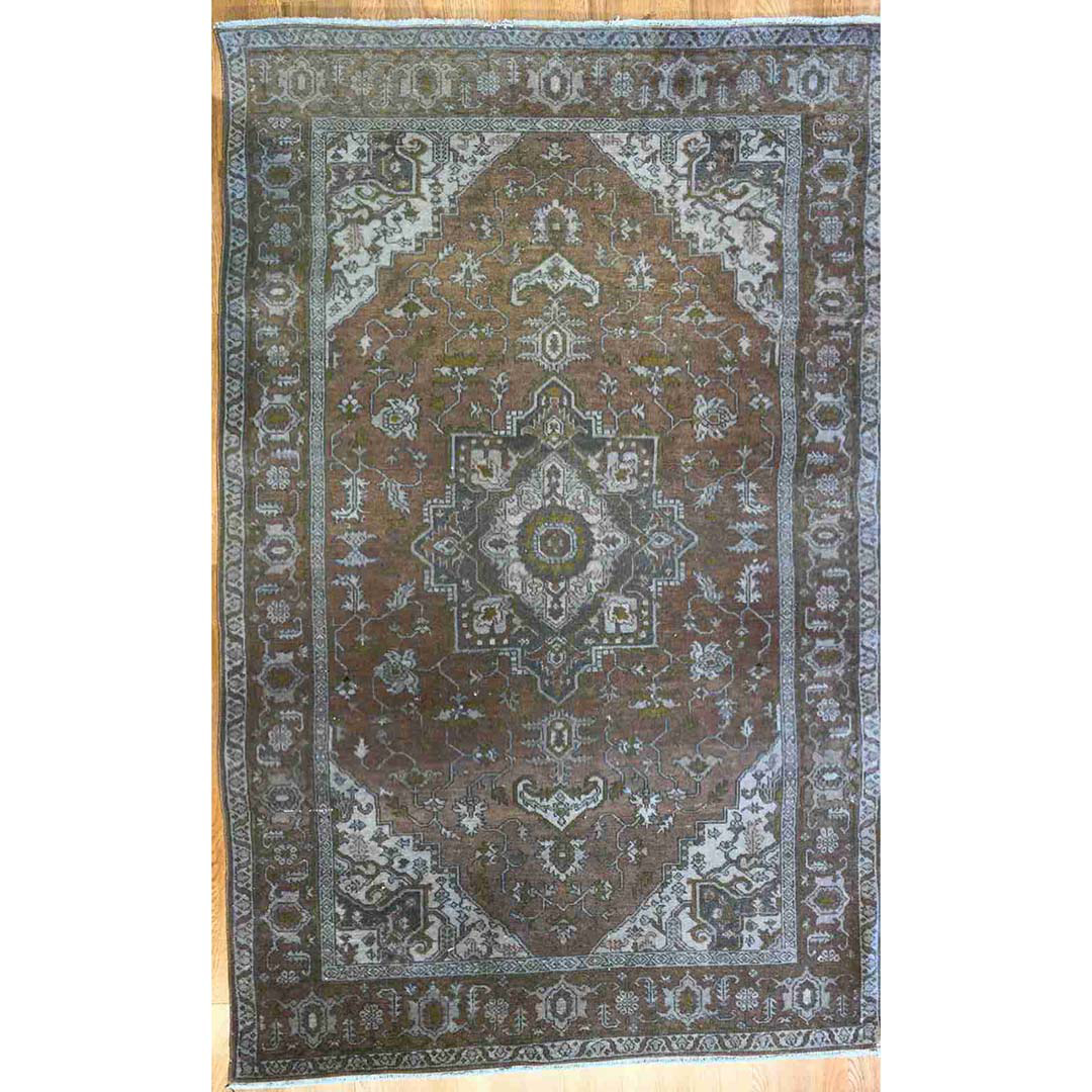 Tremendous Turkish - 1920s Antique Tribal Rug - Oriental Carpet - 4'3" x 6'8" ft.