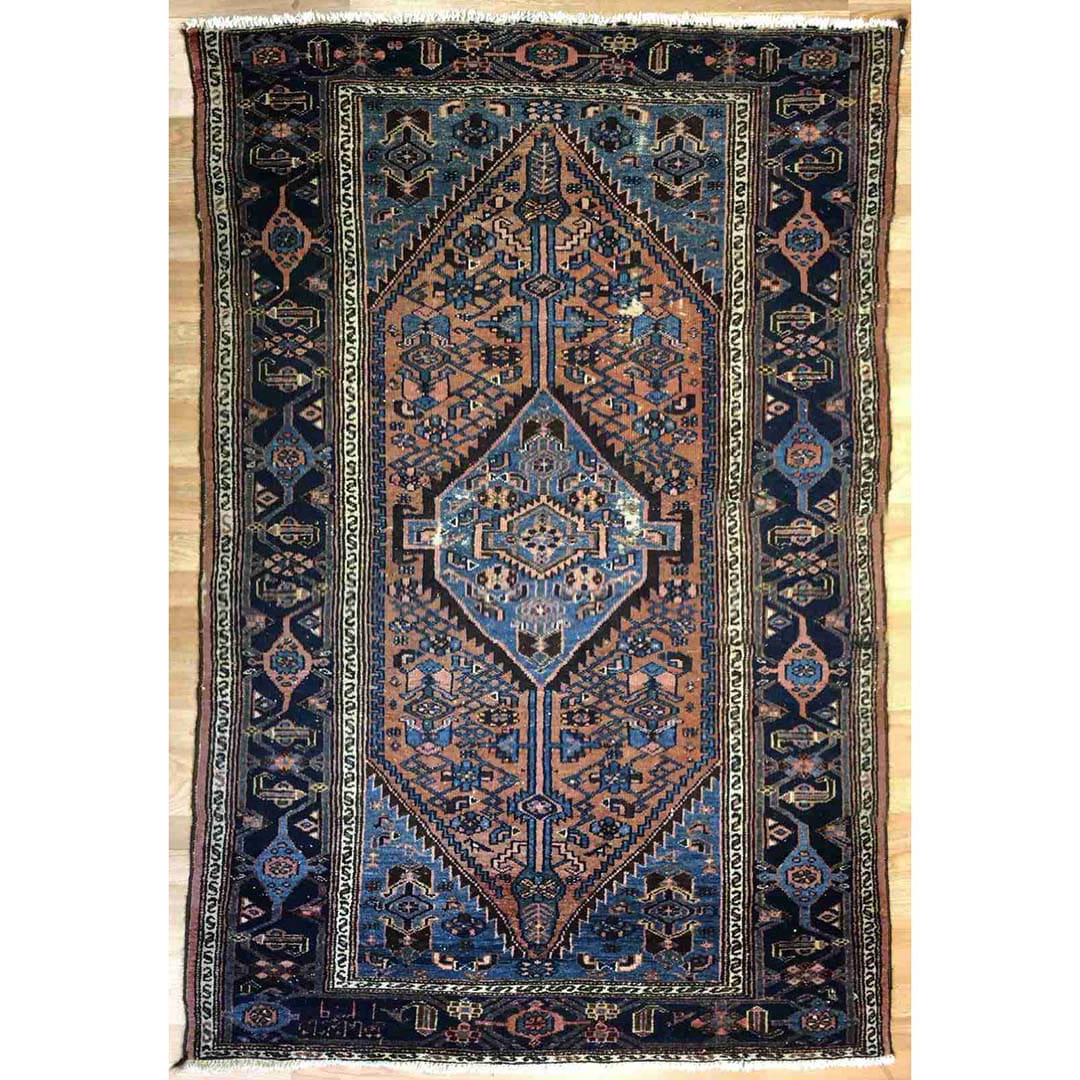 Marvelous Malayer - 1930s Antique Persian Rug - Tribal Carpet - 4'3" x 6'5" ft