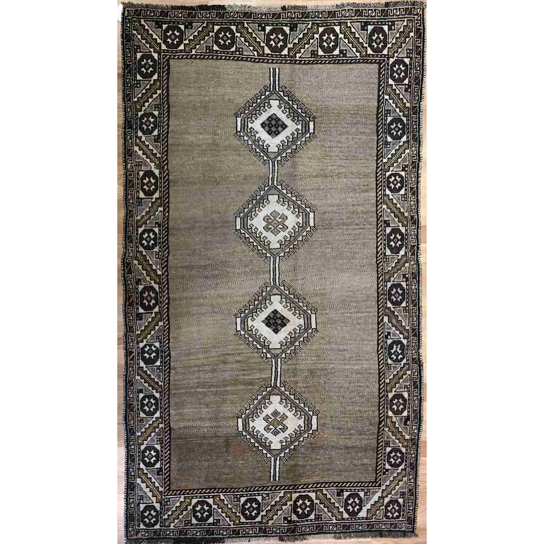 Captivating Camel Hair - 1920s Antique Persian Rug - Tribal Serab Carpet - 3'8" x 6'6" ft