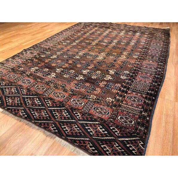 Beautiful Bokhara - 1890s Antique Persian Rug - Tribal Turkmen Carpet - 6'1" x 9'9" ft