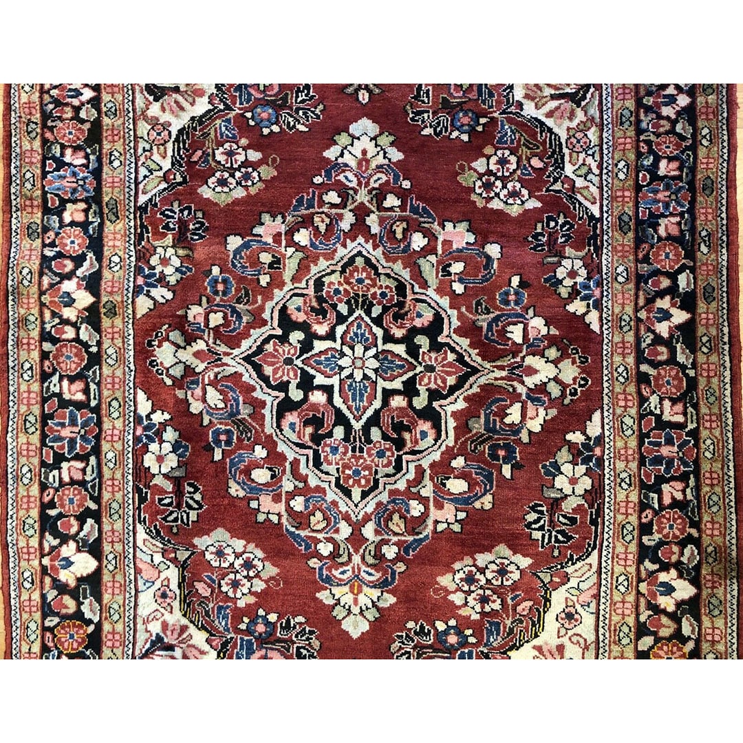 Special Sarouk - 1940s Antique Persian Rug - Tribal Carpet 4'5" x 6'2" ft