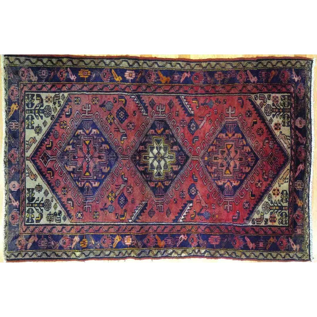 Marvelous Malayer - 1940s Antique Persian Rug - Tribal Carpet - 3'4" x 5'1" ft