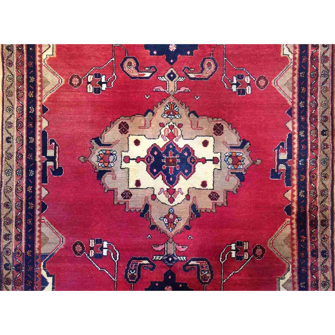 Voluptuous Viss - 1960s Vintage Persian Rug - Tribal Carpet - 5'1" x 8'8" ft