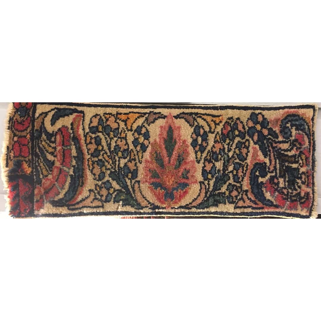 Whimsical Wagireh - 1900s Antique Sampler Rug - Bakhtiari Carpet - 10'5" x 2'8" in.