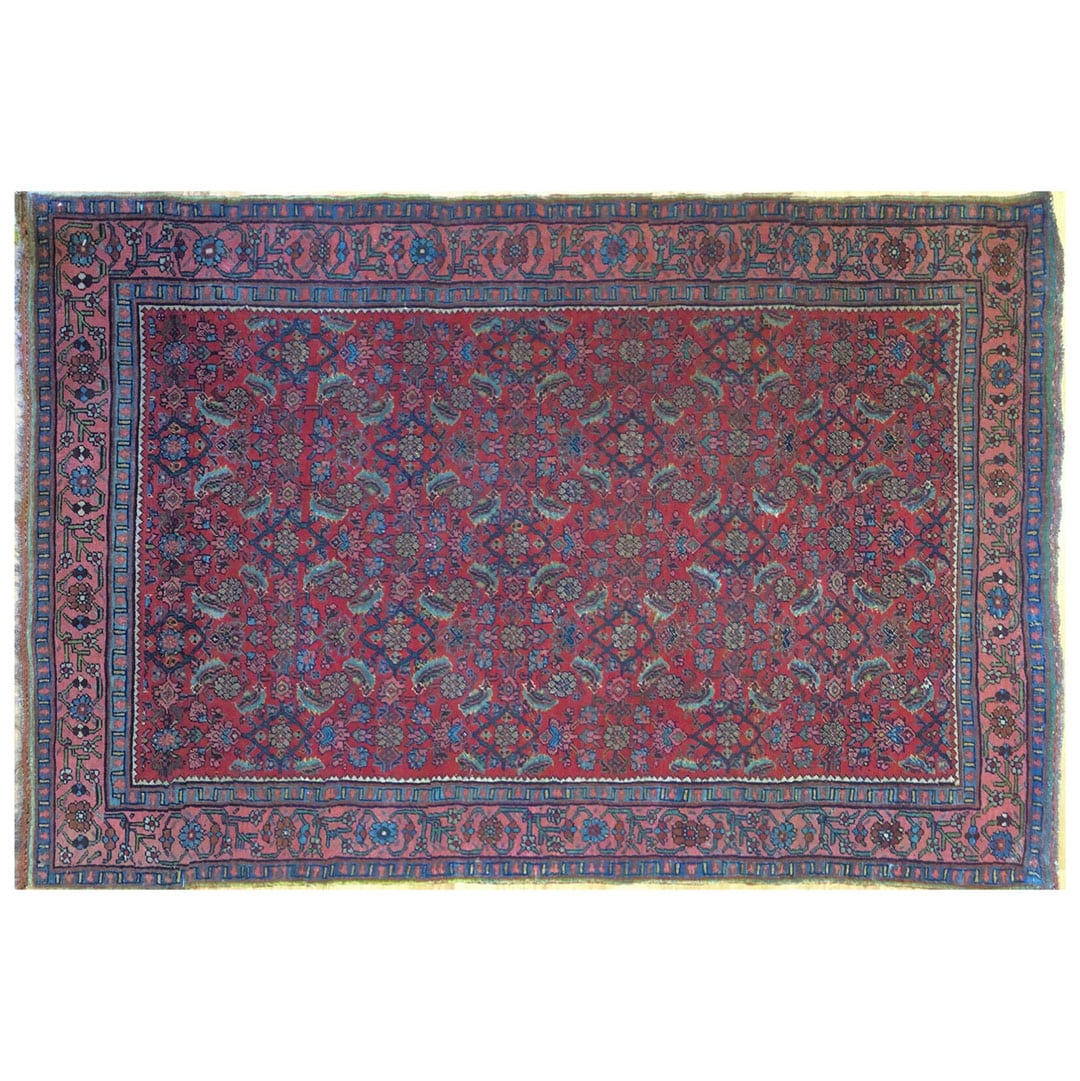Beautiful Bijar - 1890s Antique Halvai Rug - Tribal Carpet - 3'9" x 5'7" ft