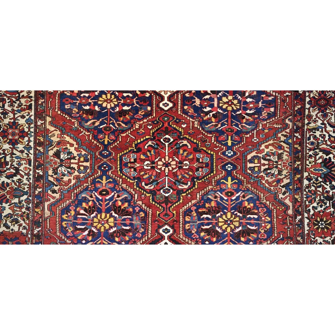 Gorgeous Ghahverokh - 1910s Antique Bakhtiari Rug - Tribal Carpet 11' x 15'5" ft