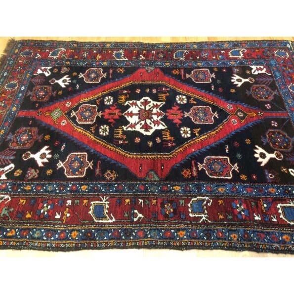 Terrific Tribal - 1900s Antique Kurdish Rug - Persian Carpet - 4'5" x 6'3" ft.