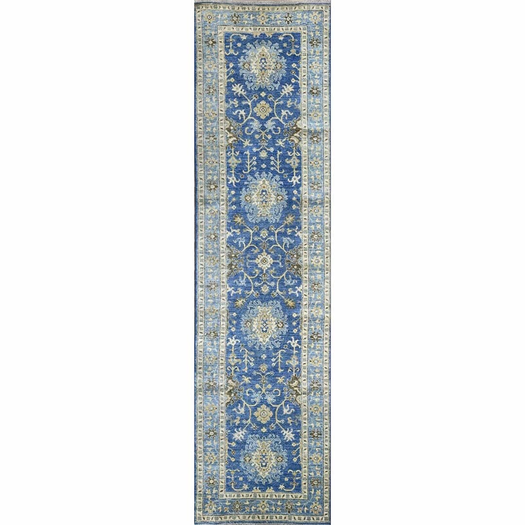 Opulent Oushak - Vintage Turkish Rug - Tribal Runner - 3'1'' x 11'1'' ft.