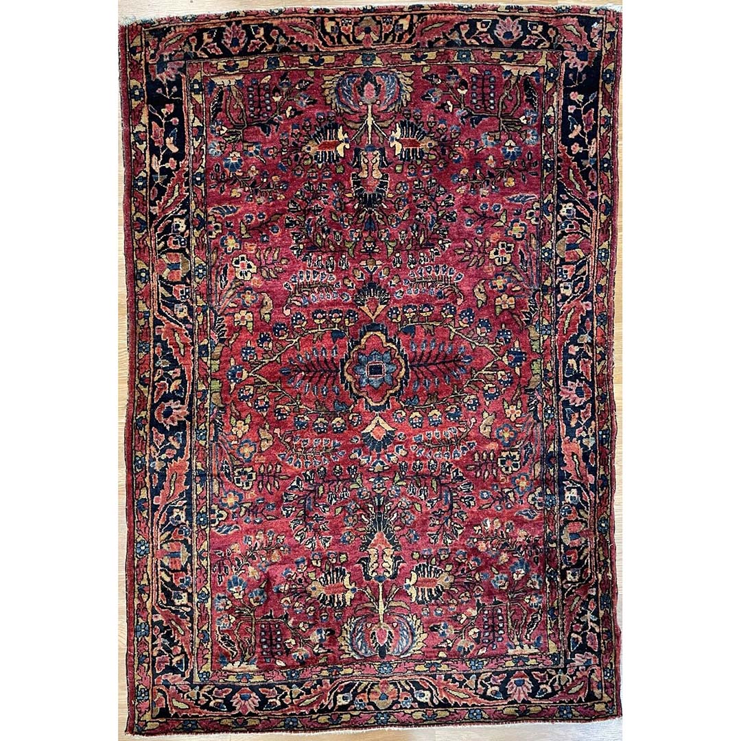 Special Sarouk - 1920s Antique Persian Rug - Oriental Carpet 3'6" x 5'1" ft.