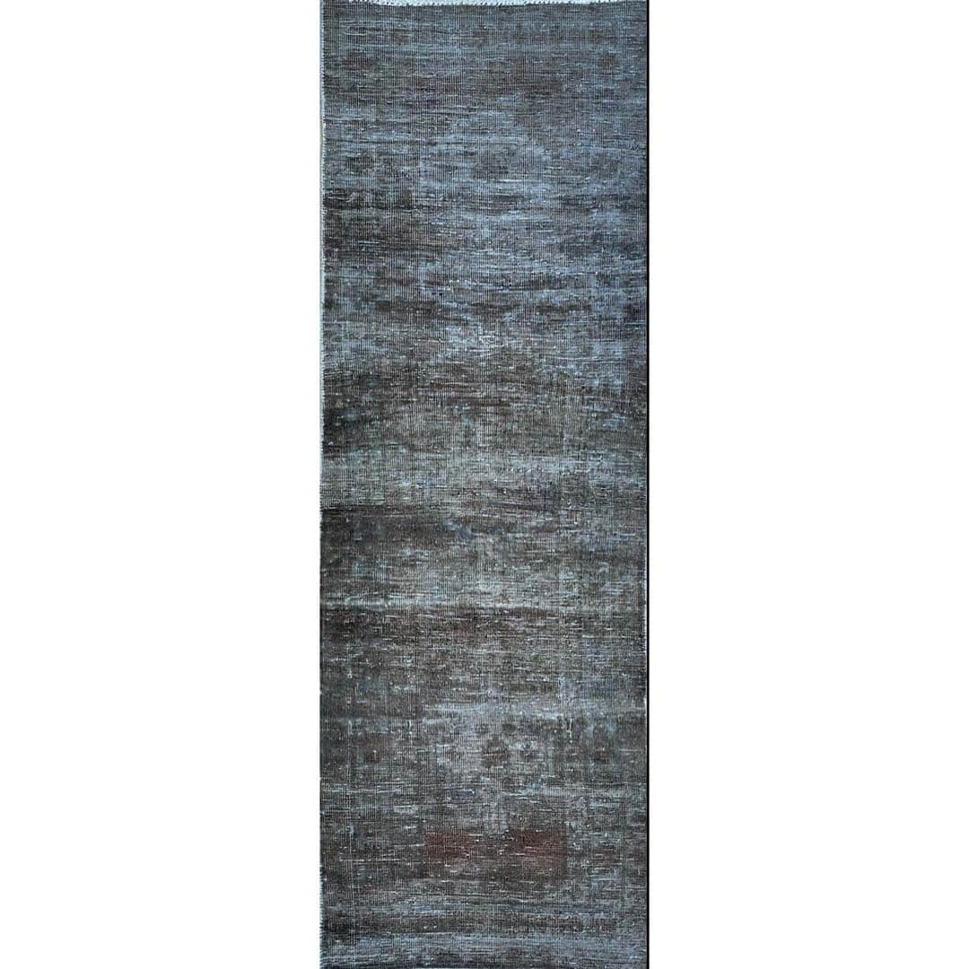 Virtuous Vintage - 1940s Antique Tribal Rug - Overdye Persian Runner - 2'4" x 6'7" ft.