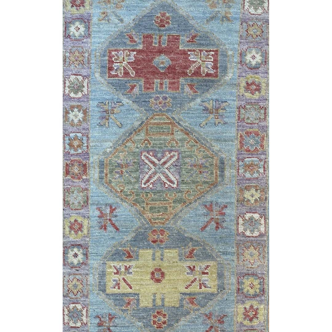AFG Oushak - Transitional Turkish Rug - Tribal Runner - 2'6" x 5'11" ft.