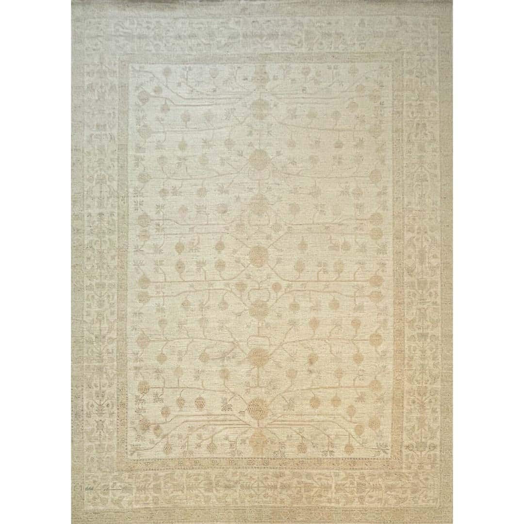 Terrific Transitional - Oriental Khotan Design - Tribal Rug - 8'10" x 11'11" ft.