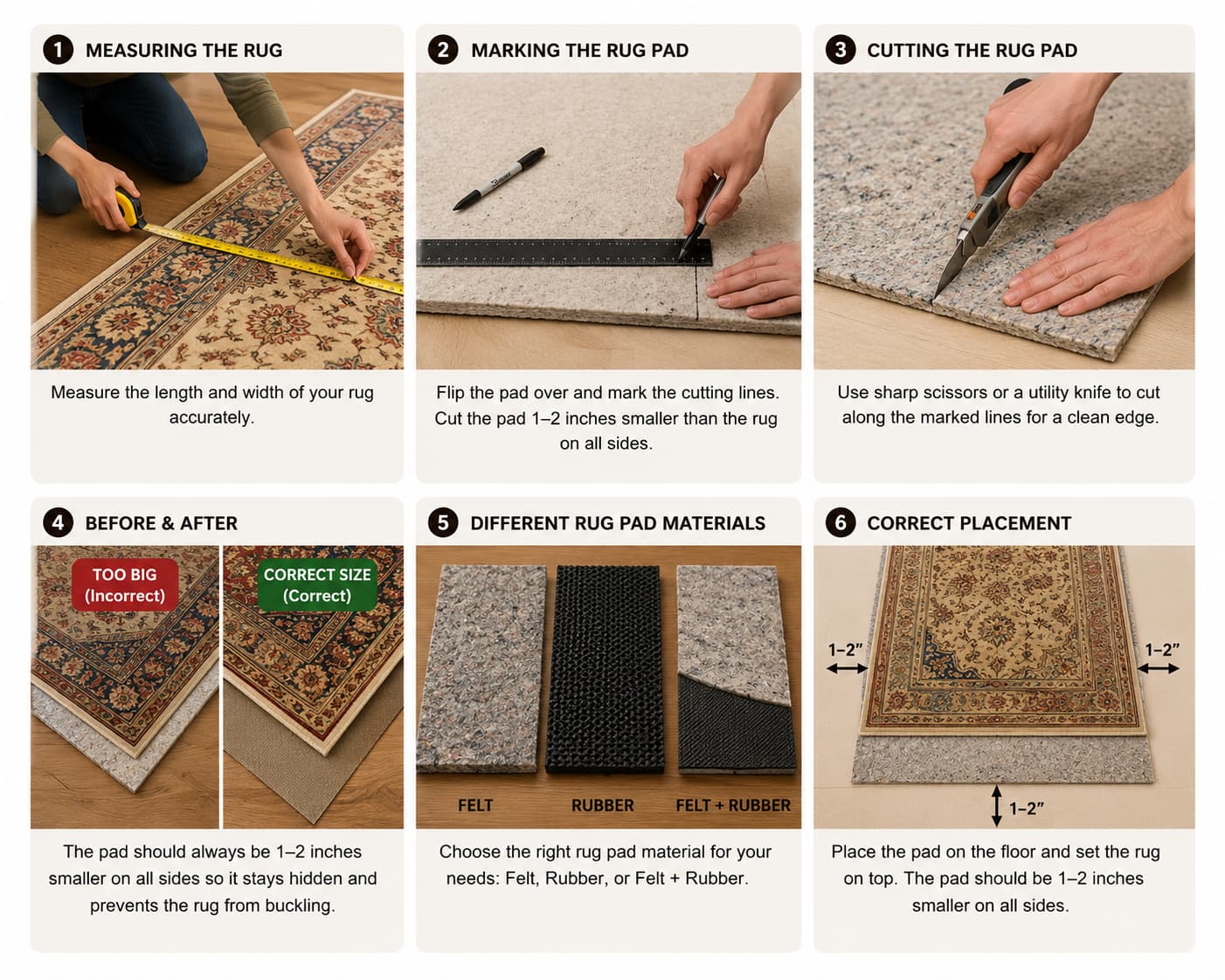 measuring rugs
