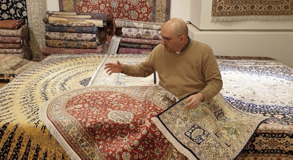 indian silk rug