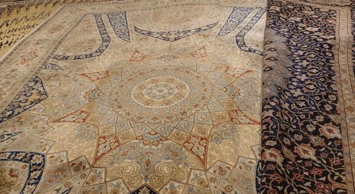 indian silk rug