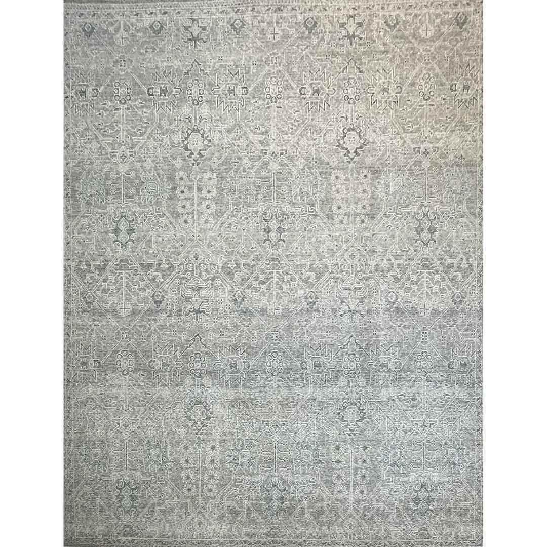 Delightful Distressed Vintage Turkish Rug Oushak Design