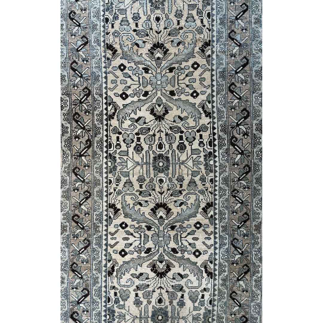 Virtuous Vintage 1930s Antique Floral Rug Oriental Runner