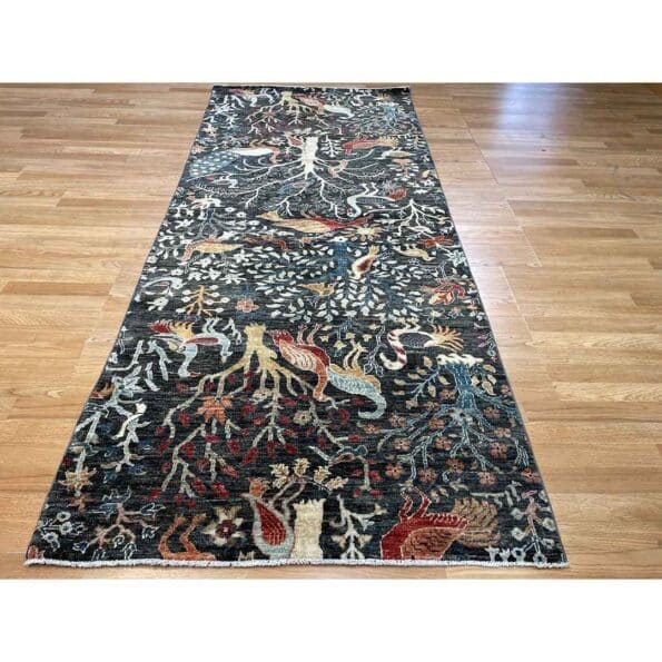 Marvelous Modern Pictorial Design Runner Contemporary Rug