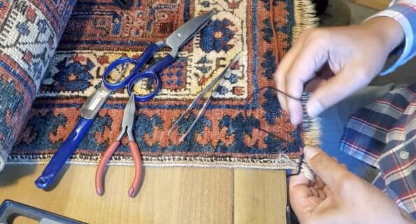 rug fringe repair