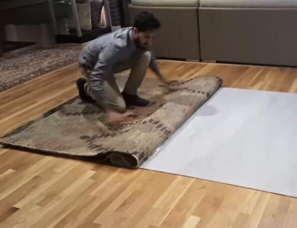 laying rug pad