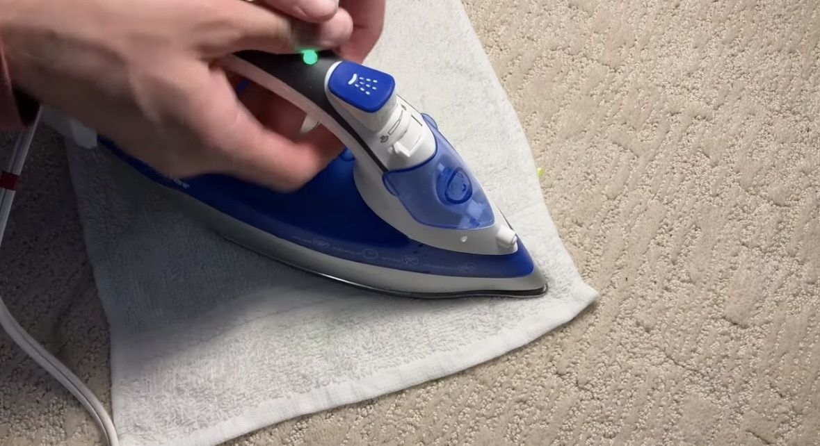 iron carpet remove mark