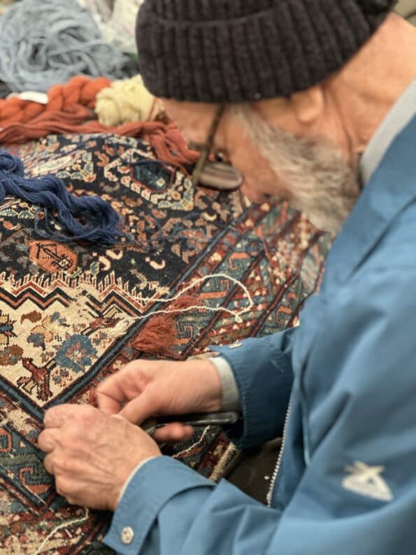 handwoven persian carpet