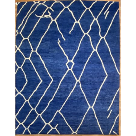 Fine Moroccan wool pile carpet 9 x 11.10 Ft.