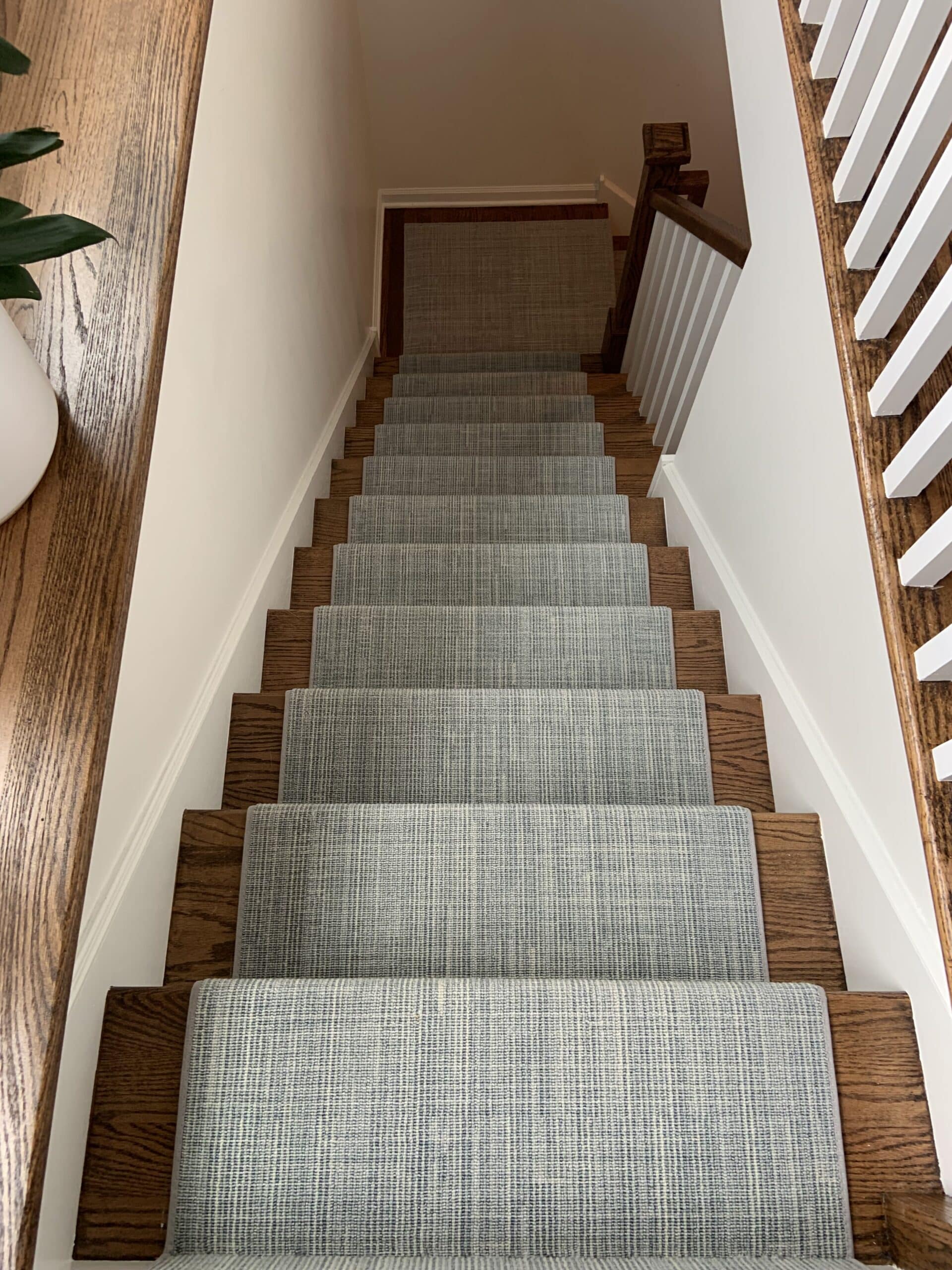 nourison traverse stair runner chicago chambray