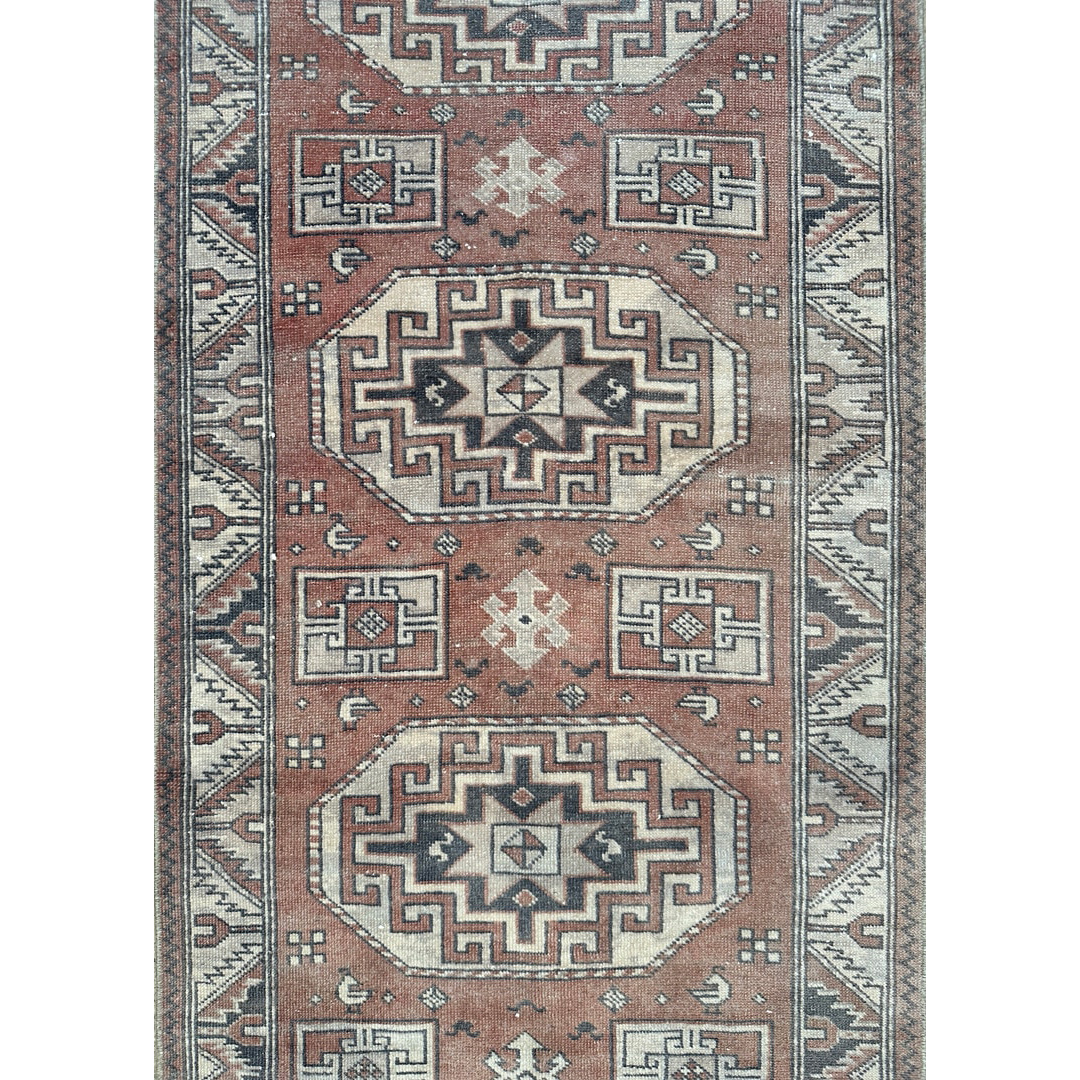 Antique Shirvan Runner - 1920's Tribal Caucasian Rug - 2'6' x 11'2" ft.