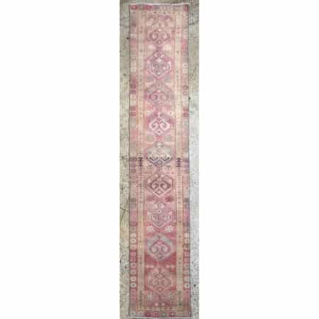 Perfect Peach - Vintage Turkish Oushak Runner - 2'3" x 11'6" ft.
