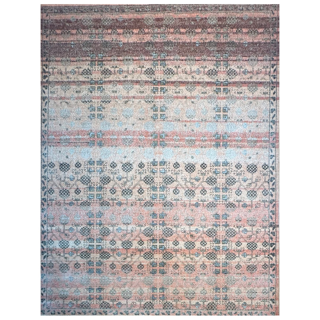 Rust Red Khotan-Style Rug - Hand-knotted Wool Rug - 9' x 12' ft.