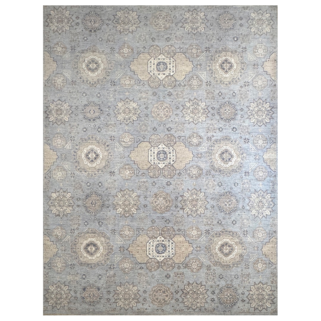 Peshawar Light Blue Rug - 8'9" x 11'5" ft.