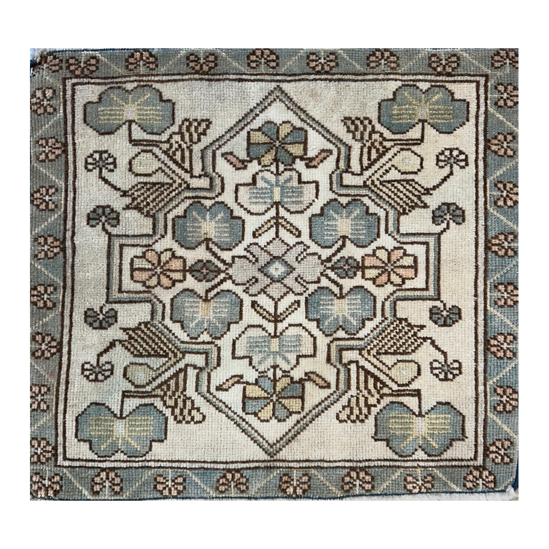 Vintage Persian Tabriz - 2' x 1'10 ft.