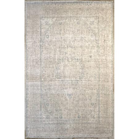 Vintage Distressed Tabriz Rug - 9'9" x 14'9" ft.