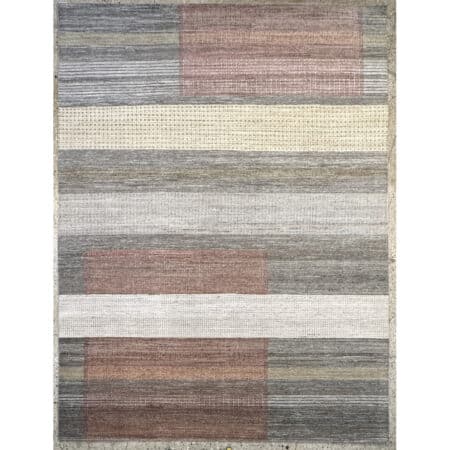 Modern Grey White Rug - AKWL-1197 - 9'2'' x 12' ft.
