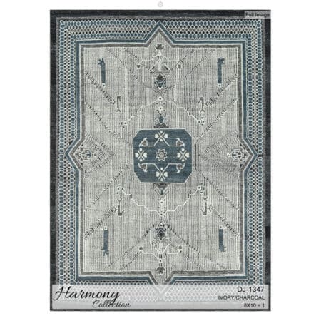 Sweet Silvers - Harmony Collection Area Rug (DJ-1347) – 8'3" x 9'9" ft.