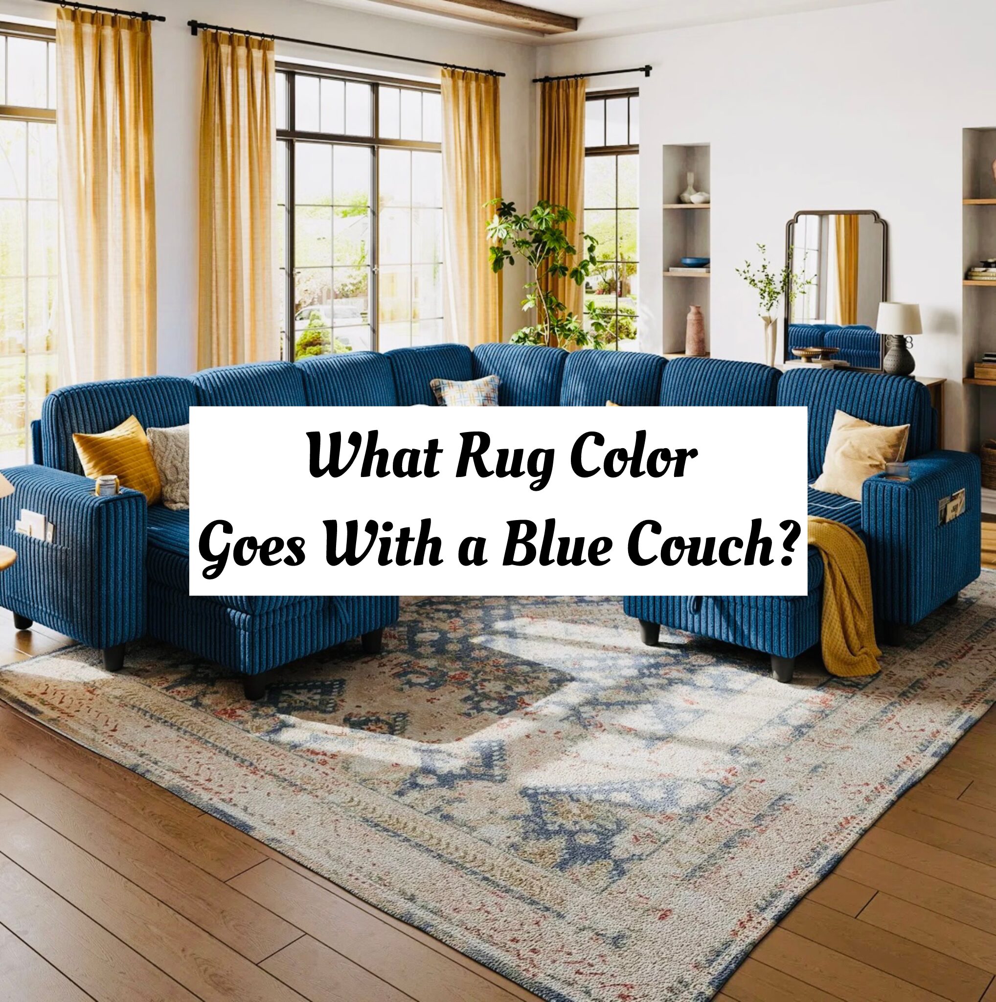 what rug color goes with a blue couch chicago guide