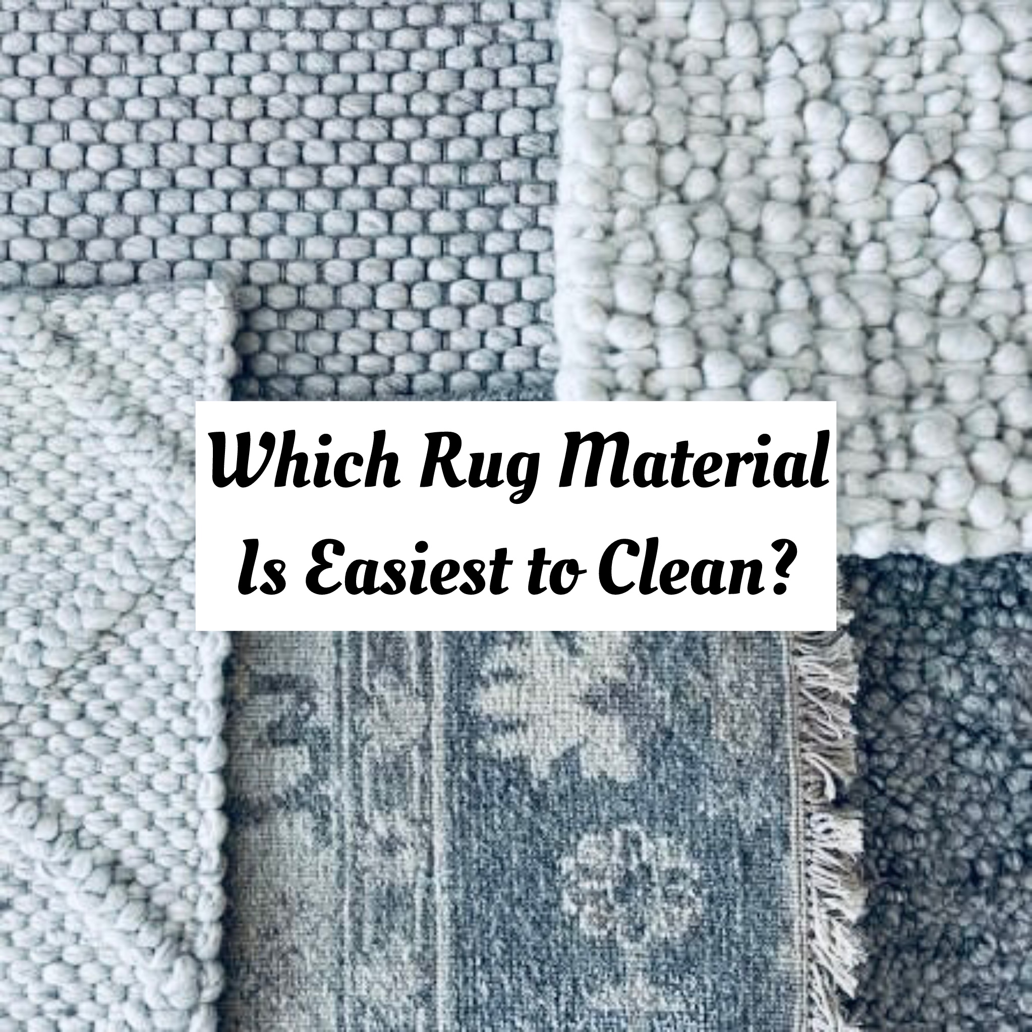 which rug material is easiest to clean