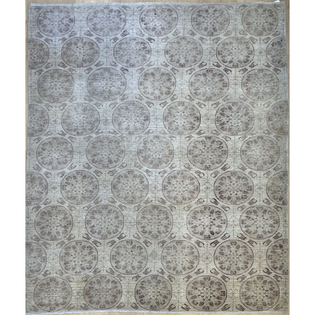 Afghan Distressed Rug - Peshawar Khotan Design - 8'' x 9'7'' ft.