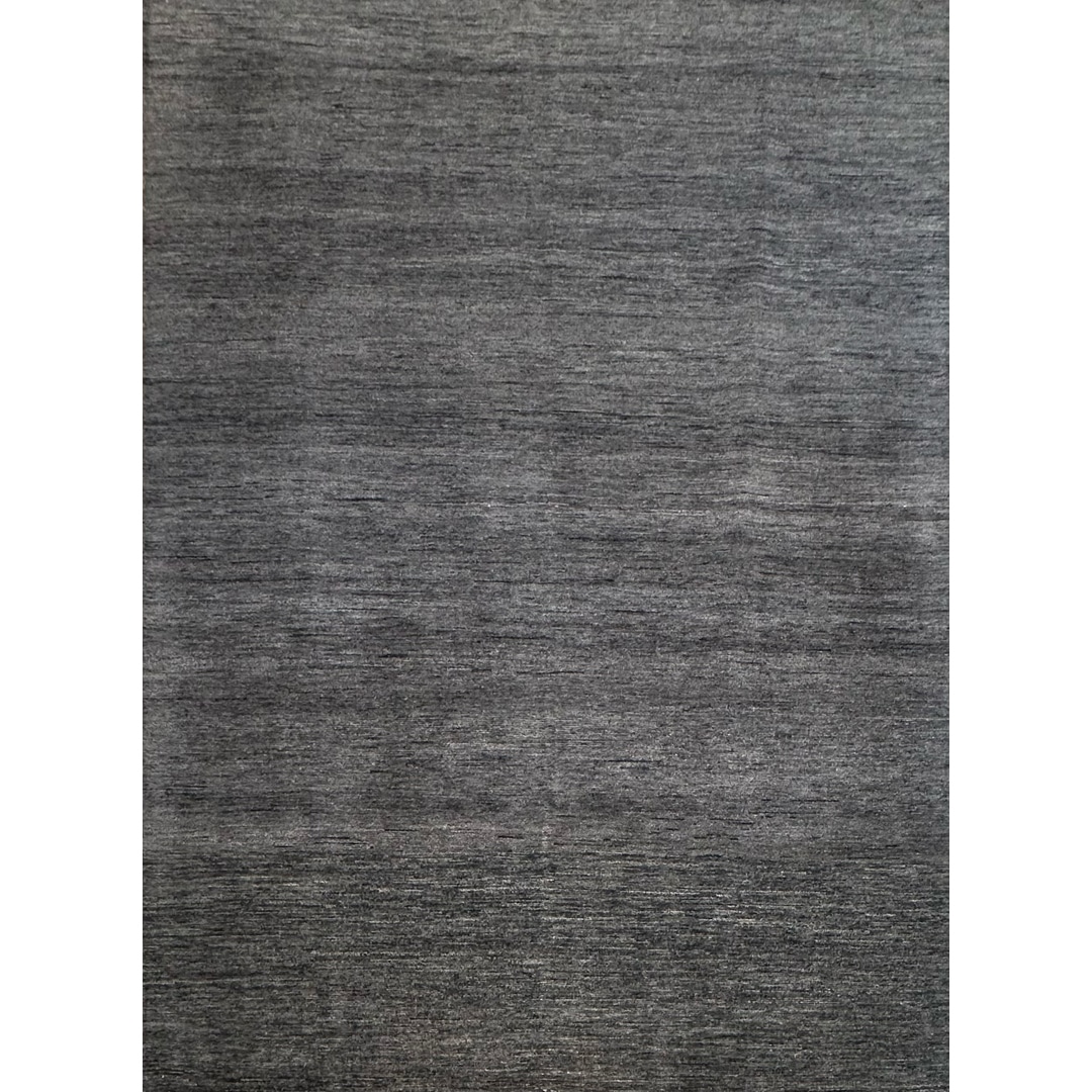 Urban Slate - Modern Minimalist Charcoal Textured Rug - 9' x 12' ft.