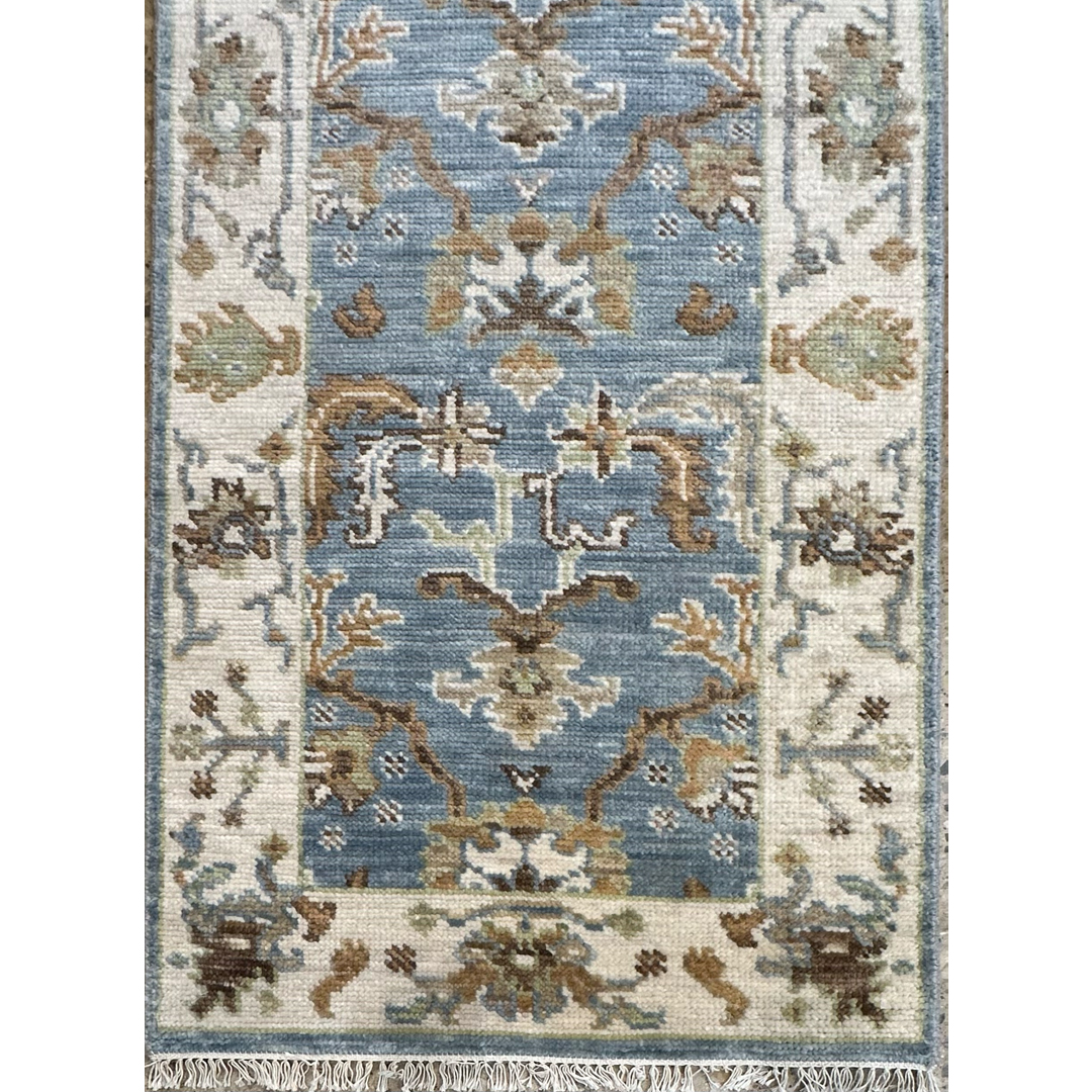 Classical Contrast - Anatolian Oushak Rug -2'6 X 12' FT.