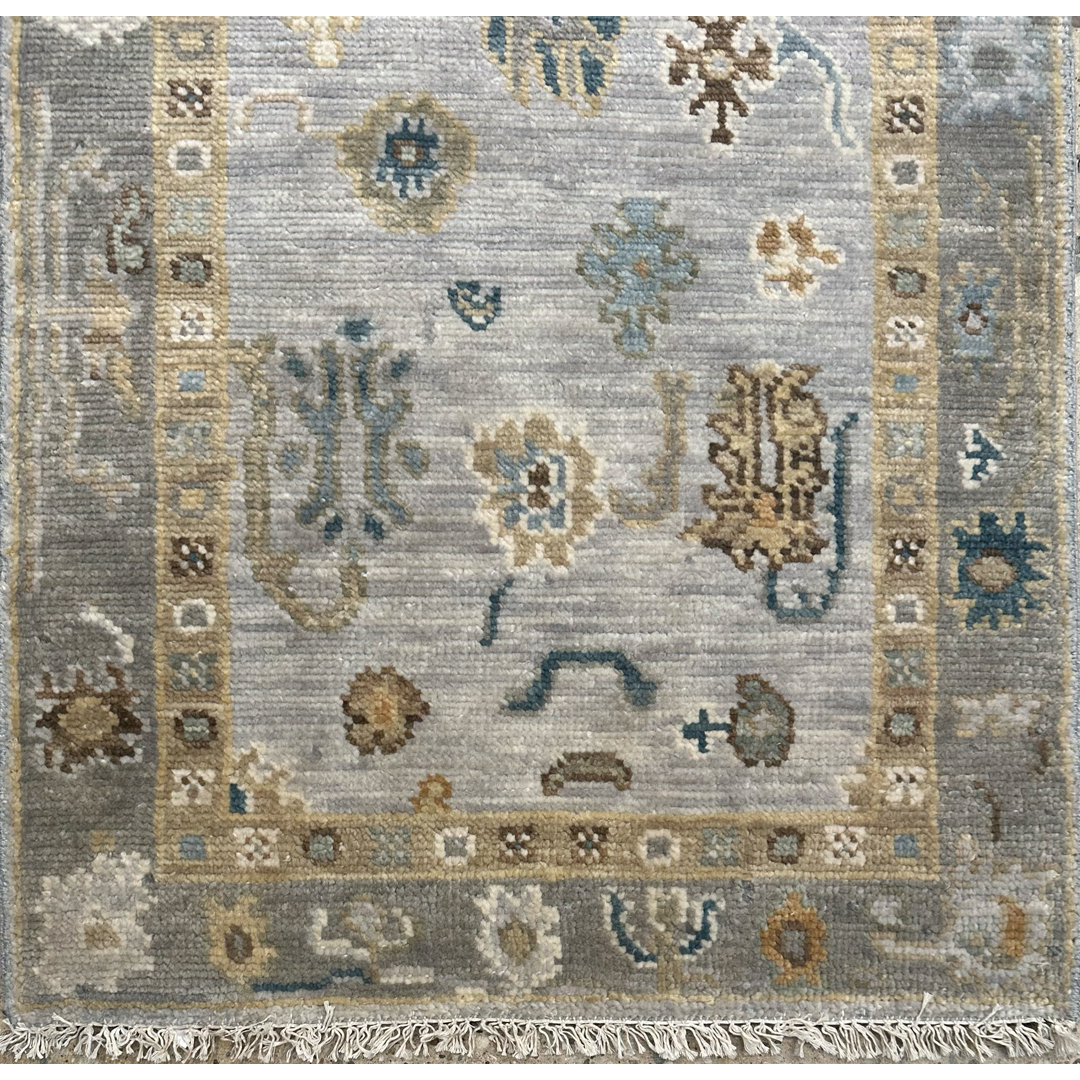 Coastal Charm – Anatolian Oushak Wool Runner – 2'6" x 8' ft.