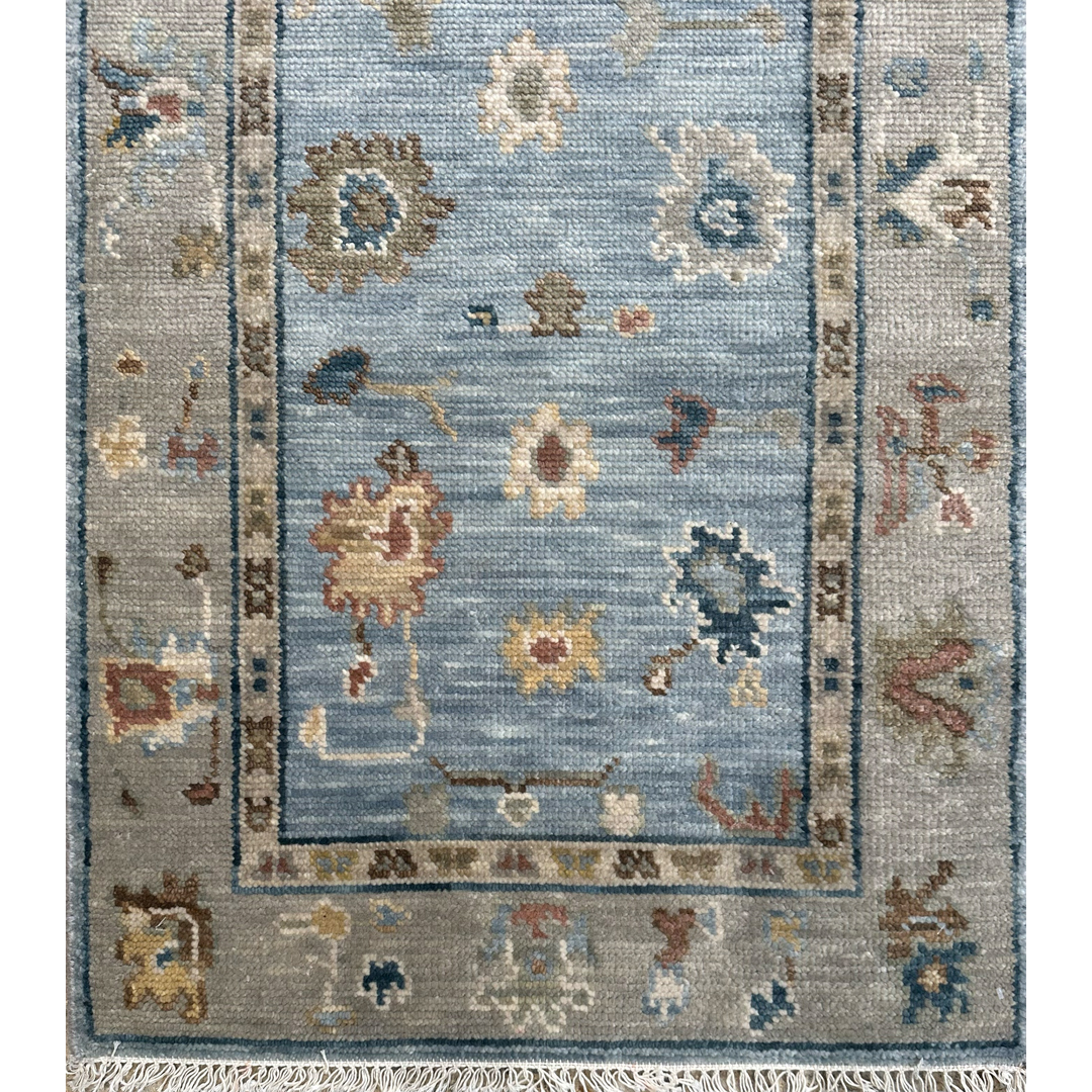 Coastal Charm – Anatolian Oushak Runner – 2'6" x 10' ft.