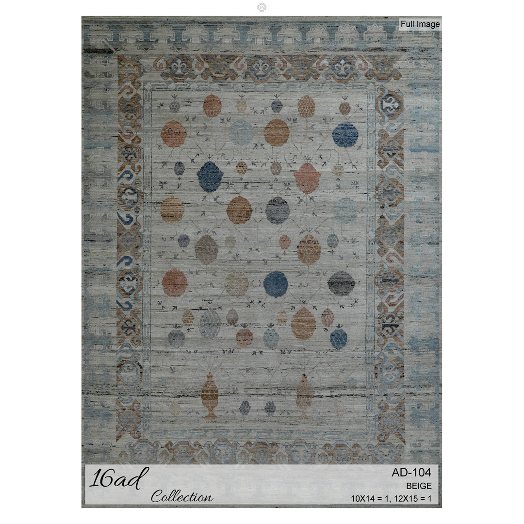 Abstract Artistry – Super Fine 16AD Collection Carpet – 9'10" x 14'2" ft.