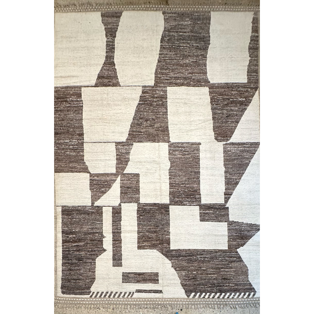 Patterned Palette - Modern Afghan Moroccan-Style Area Rug – 10'2" x 14'8" ft.