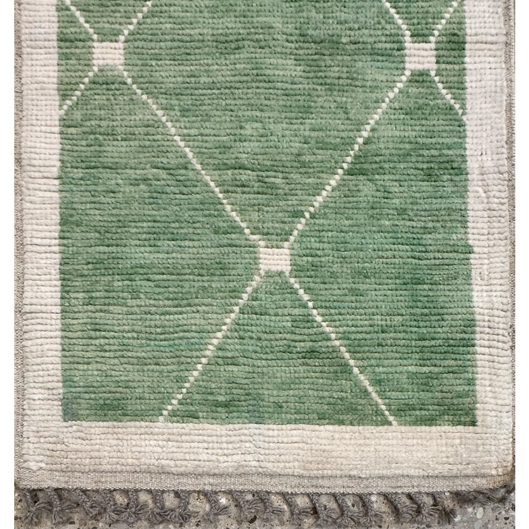 Lush Lattice - AFG MOROCCAN RUG - 2'10 X 10'2 FT.