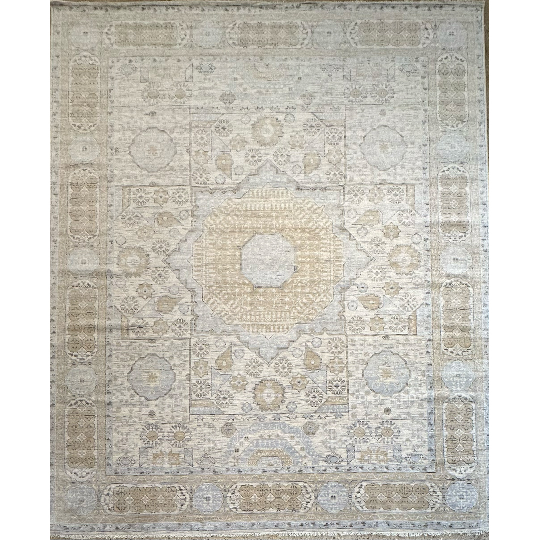 Muted Mamluk – Contemporary Area Rug – 12'3" x 15'0" ft.