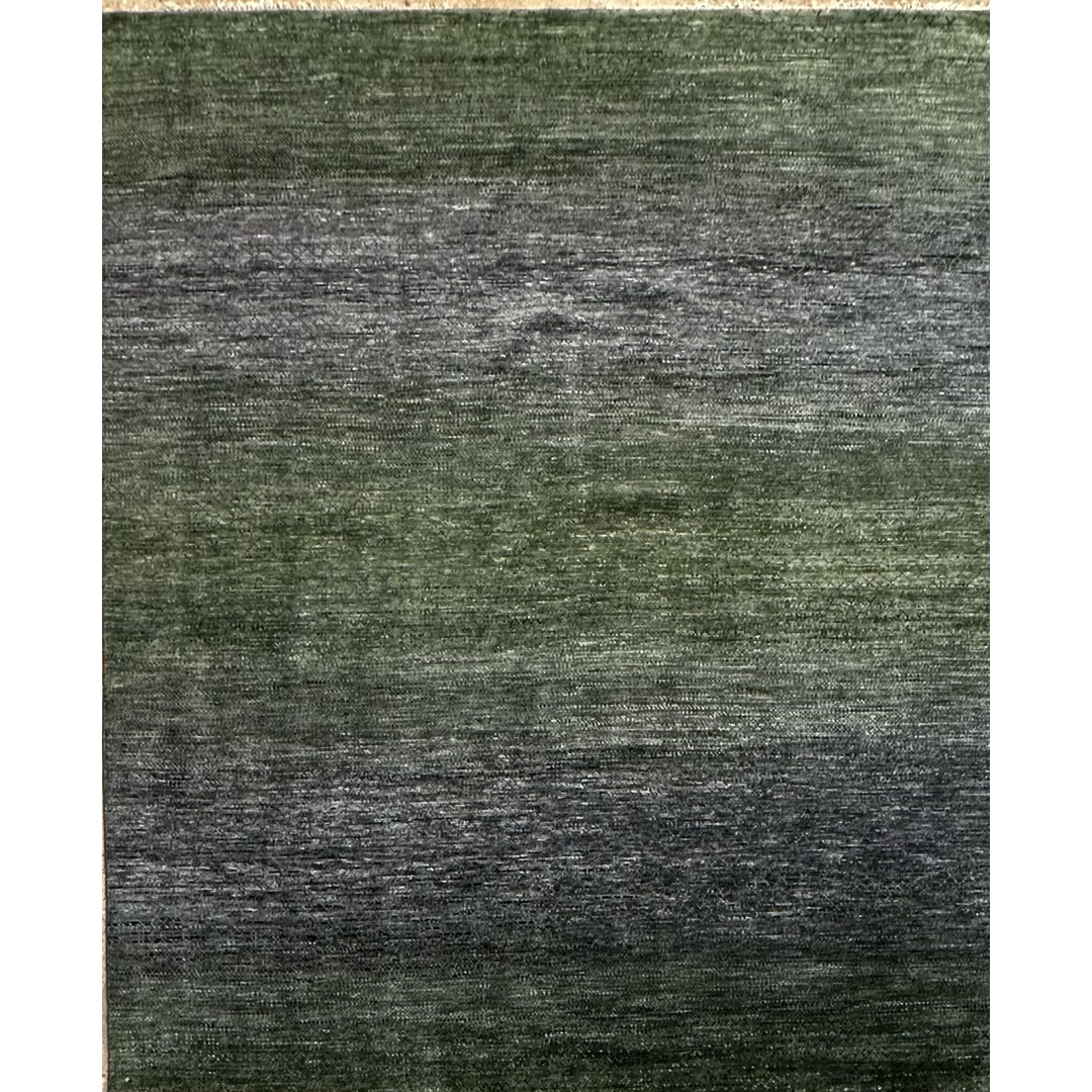 Gorgeous Grass Design Rug in Green and Gray - 7'11" x 9'9" ft.
