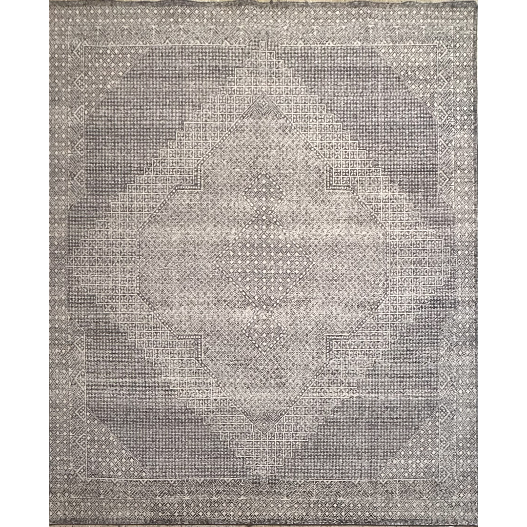 Gentle Grid - Fine Jaipur Wool Area Rug (GS-1521) – 8'0" x 10'2" ft.